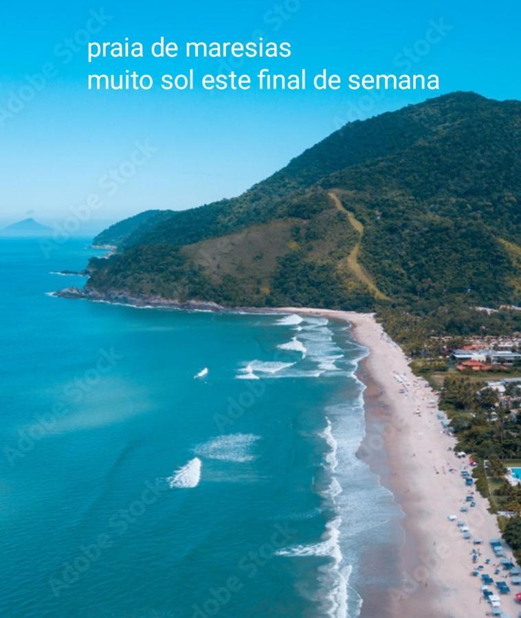 Apartamento na praia de maresias em condomínio com piscina aquecida Exterior foto